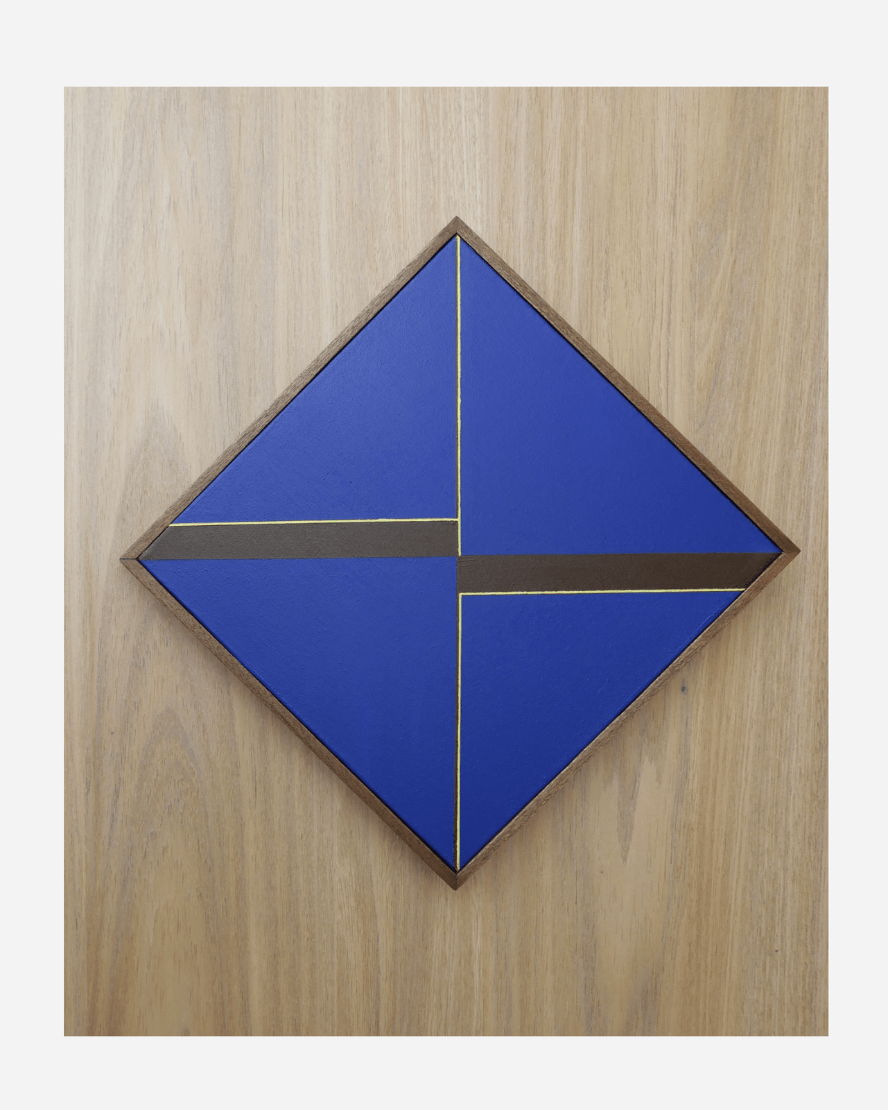 Abstract Hug – Pintura em Azul Ultramarino - 30cm