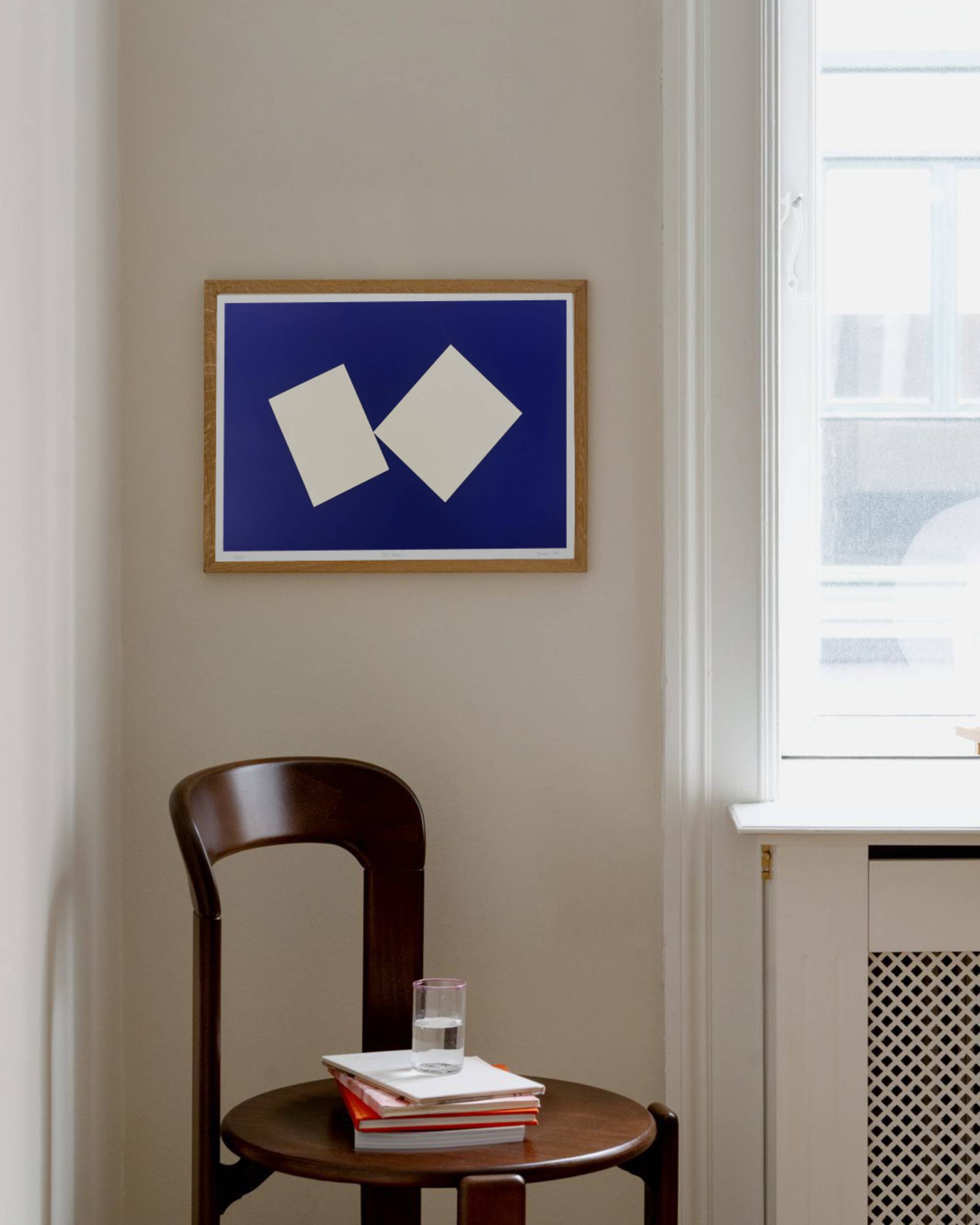 El beso, azul ultramarino