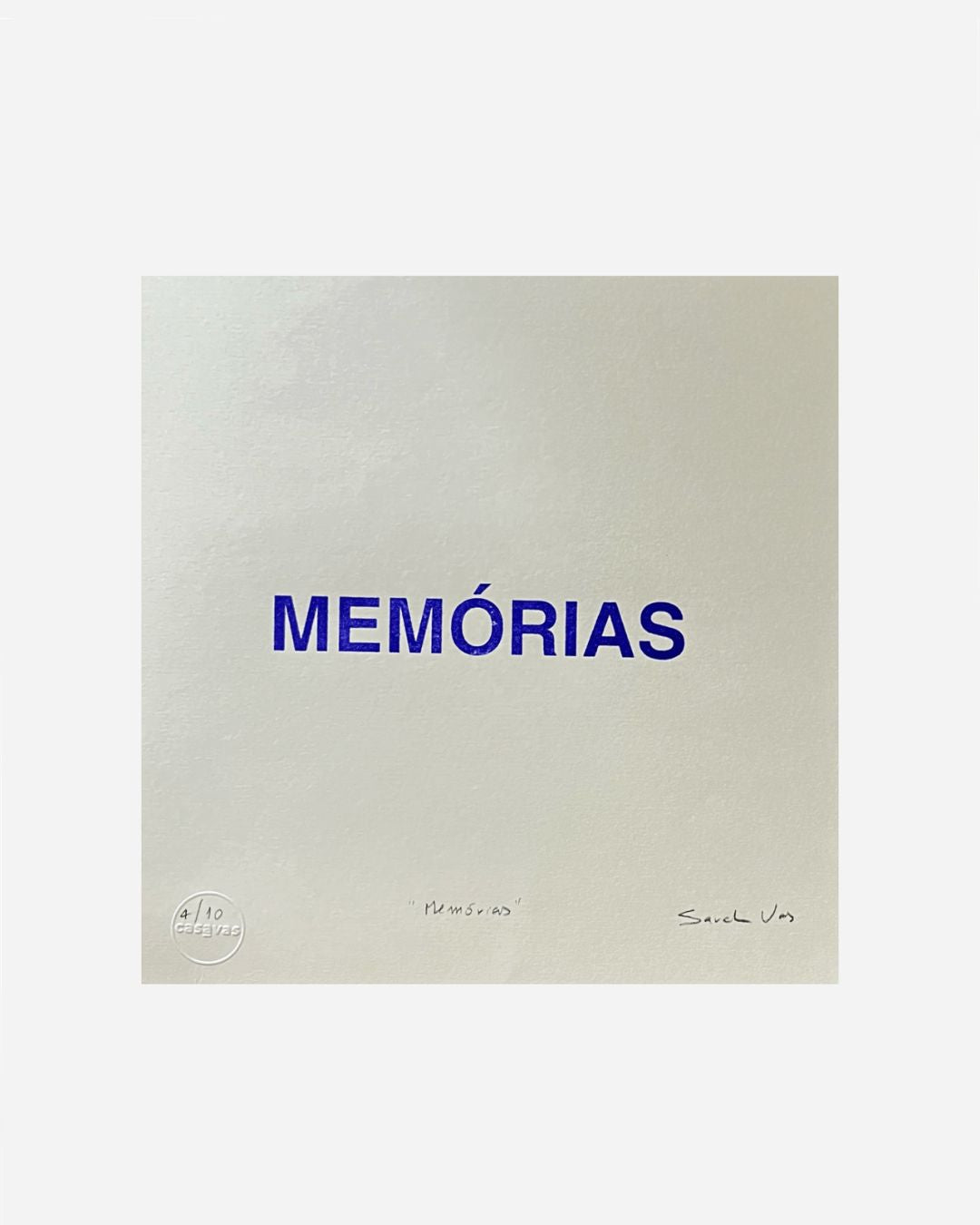 Memórias – Gravura