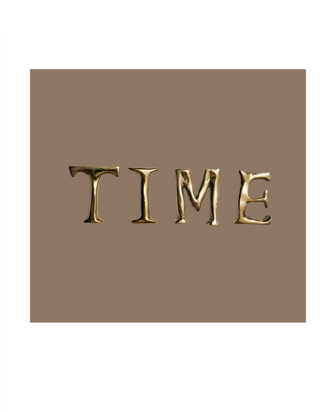 Time – Escultura em Latão Maciço